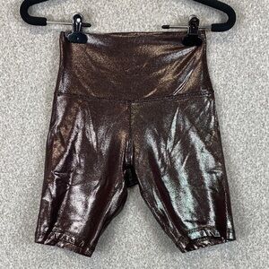 Lululemon Align high rise short size 4 sparkle bike shorts radiant brown W7BZ